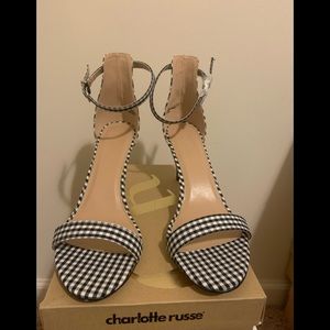 New Charlotte Russe gingham sandals